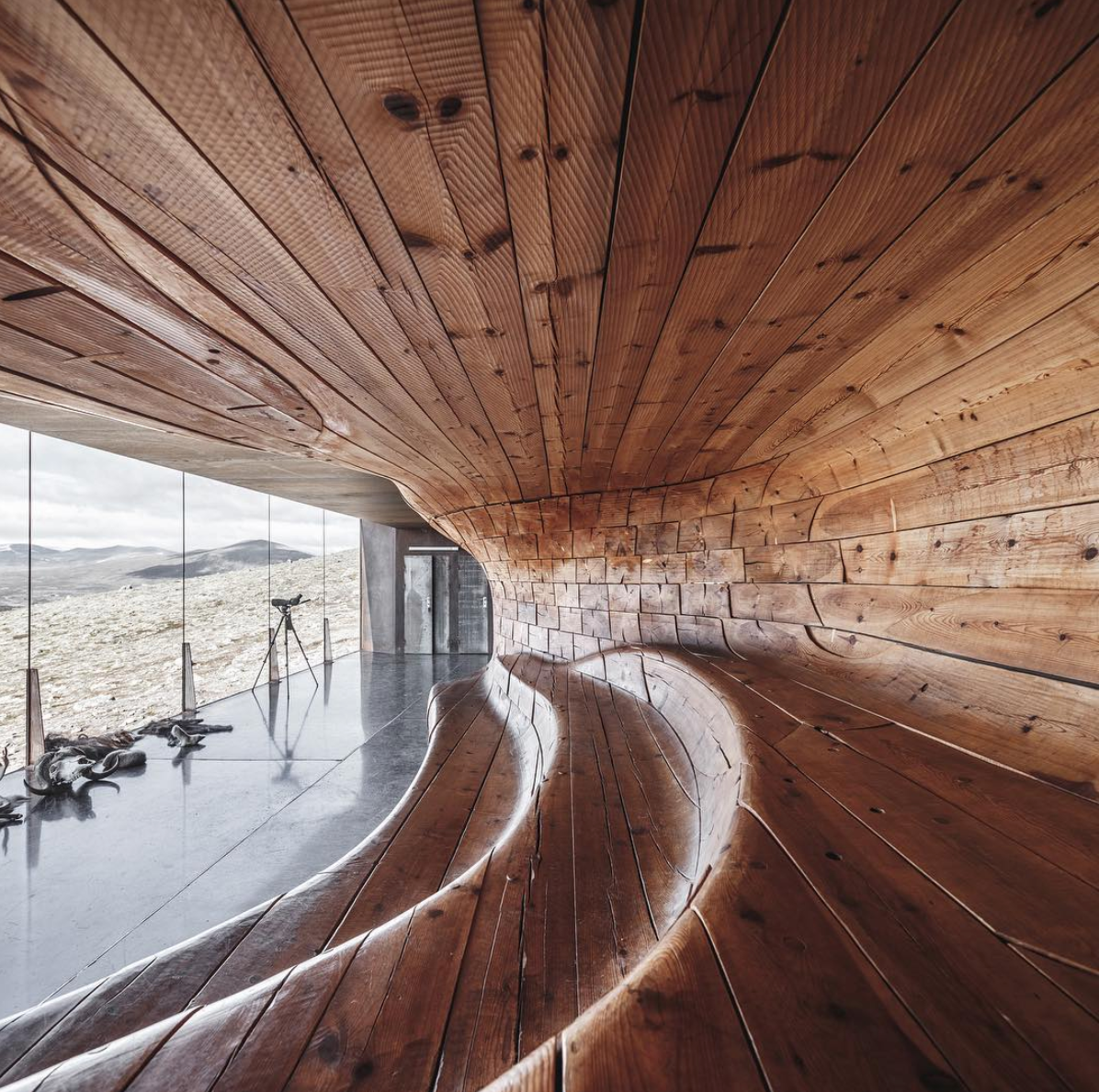 Mirador montaña Dovre, Noruega @snohetta